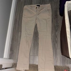 American eagle flare khaki pants